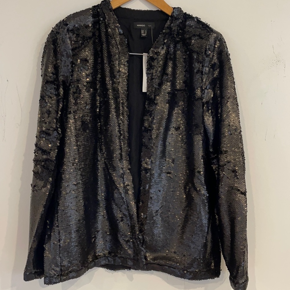Mango Suit sequined blazer